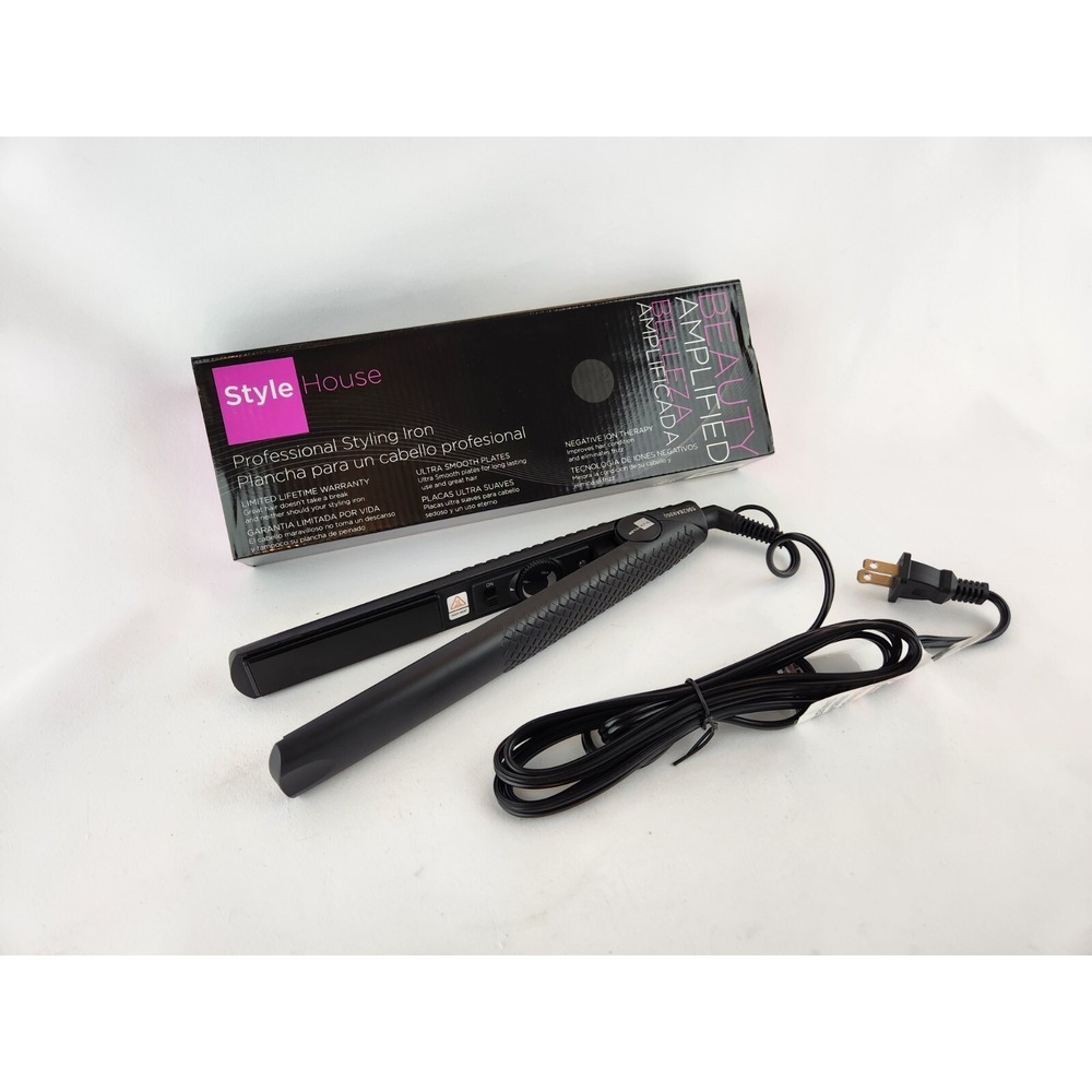 NEW Style House Beauty Amplified Style Ceramic Flat Iron Hair Straightener 1.25"